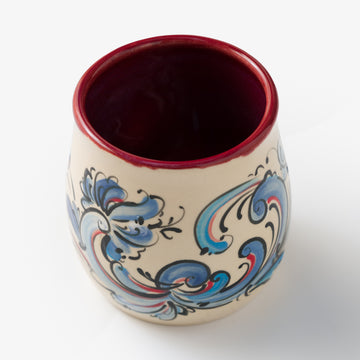 Cup with Rosemaling by Rachael Saum